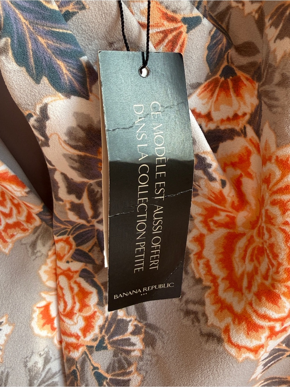 NWT Banana Republic Crane Floral Sheath Dress Cap Sleeve Grey, Blue, Coral - 8 - Picture 15 of 16